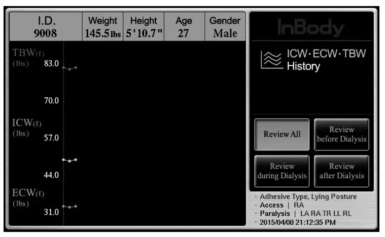 InBody S10 Body Water Analyzer-Home Screen6