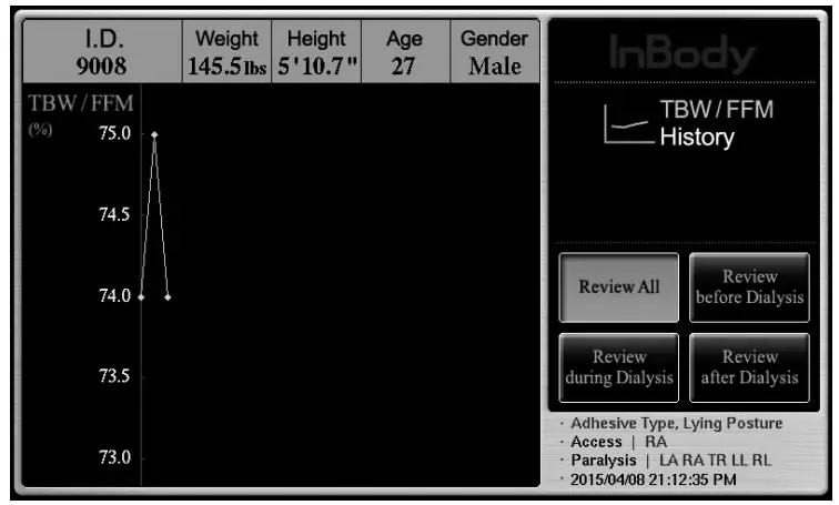 InBody S10 Body Water Analyzer-Home Screen7
