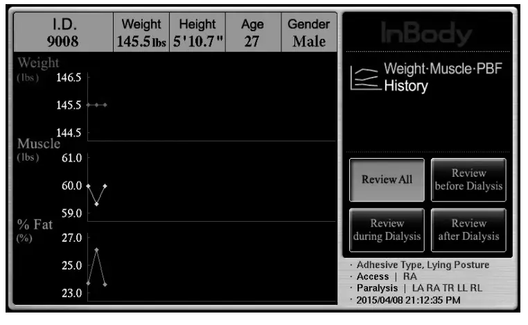 InBody S10 Body Water Analyzer-Home Screen8
