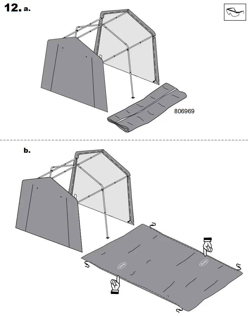 Scotts 70495 Storage Shed 10 x 10 x 8’ Green Peak-fig13