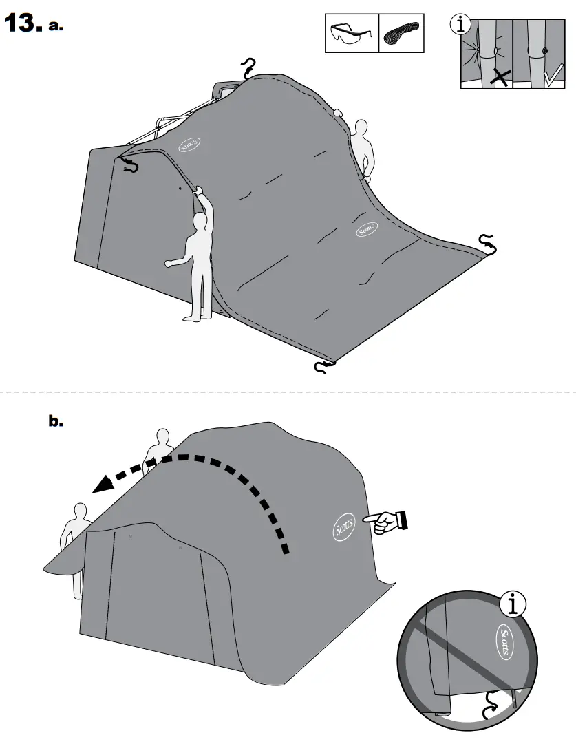 Scotts 70495 Storage Shed 10 x 10 x 8’ Green Peak-fig14