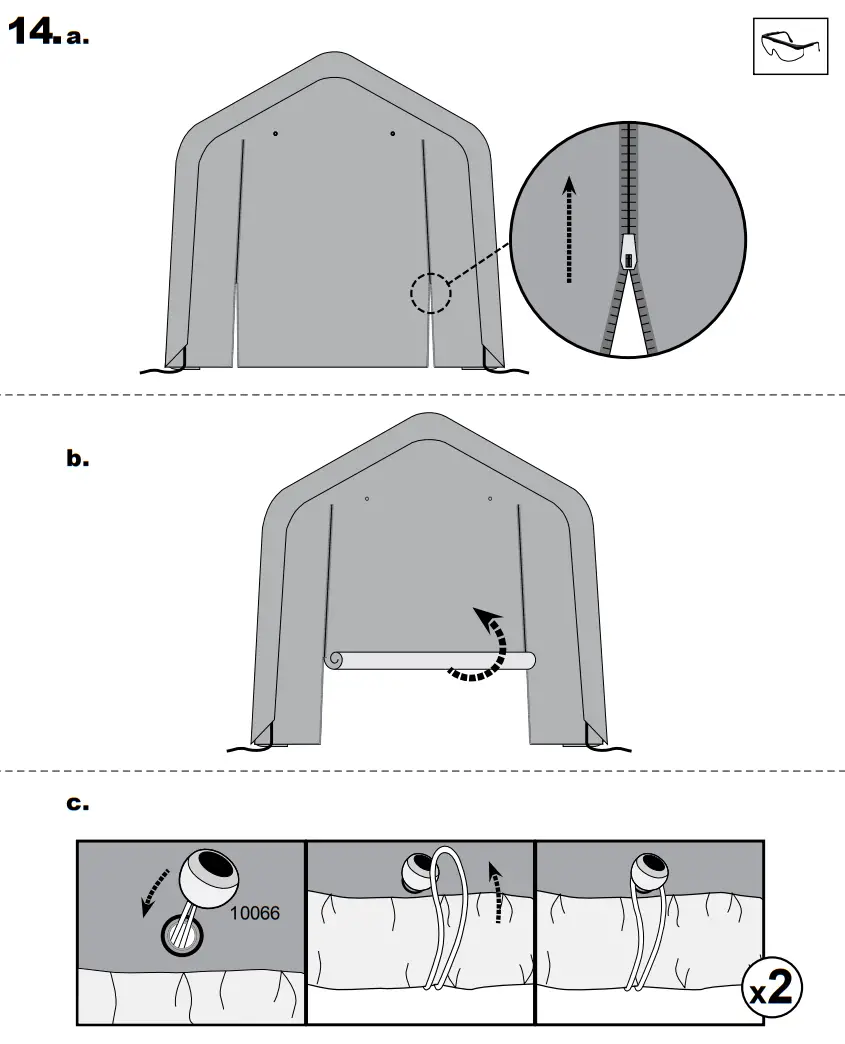 Scotts 70495 Storage Shed 10 x 10 x 8’ Green Peak-fig15