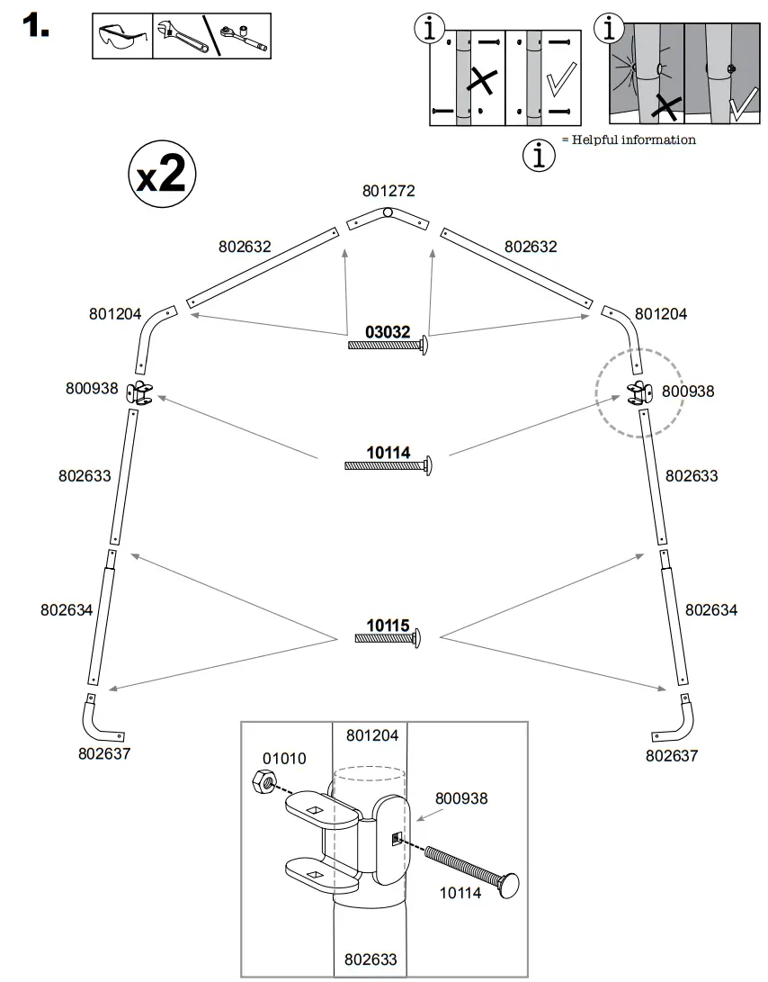 Scotts 70495 Storage Shed 10 x 10 x 8’ Green Peak-fig2