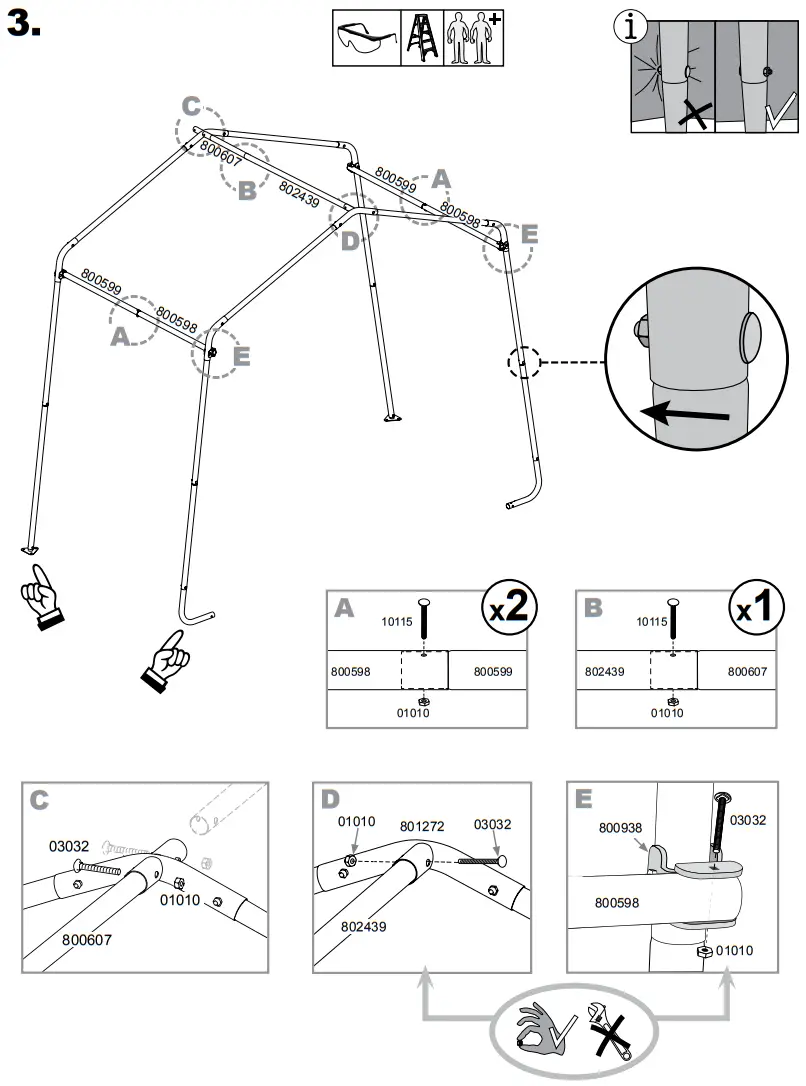 Scotts 70495 Storage Shed 10 x 10 x 8’ Green Peak-fig4