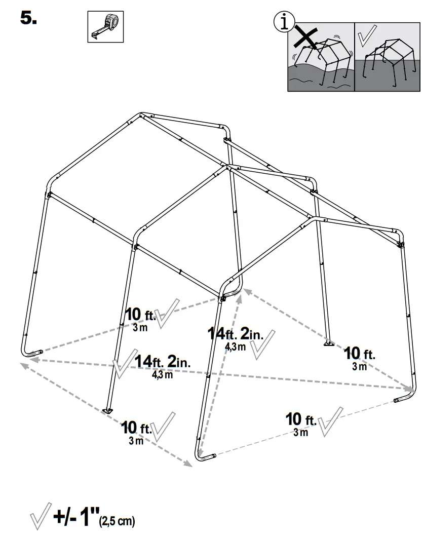 Scotts 70495 Storage Shed 10 x 10 x 8’ Green Peak-fig6