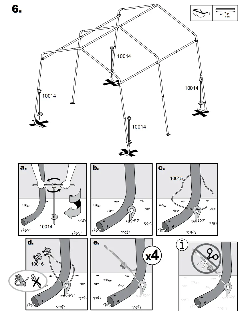 Scotts 70495 Storage Shed 10 x 10 x 8’ Green Peak-fig7