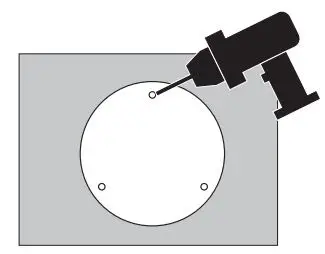 tp-link C400HP VIGI 3MP Turret Network Camera User Guide - Drill Holes