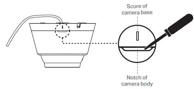 tp-link C400HP VIGI 3MP Turret Network Camera User Guide - Open the Camera Case