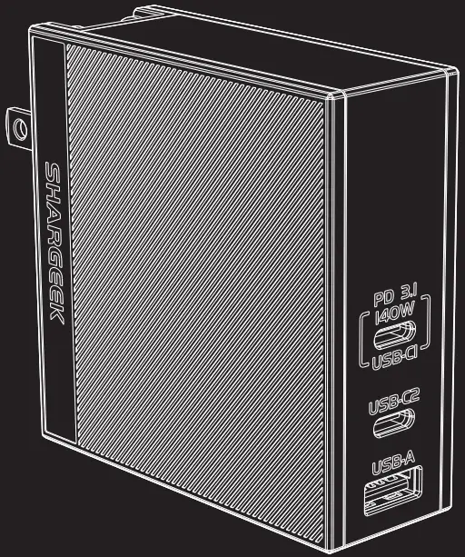 SHARGEEK S140U 140W PD3 1 GaN Charger