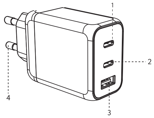 SILVER MONKEY QC-GAN65 Charger GAN - CHARGER