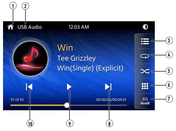 JENSEN CAR910 Multimedia Receiver with Android Auto and CarPlay featuring a digital TFT Display - figure 6