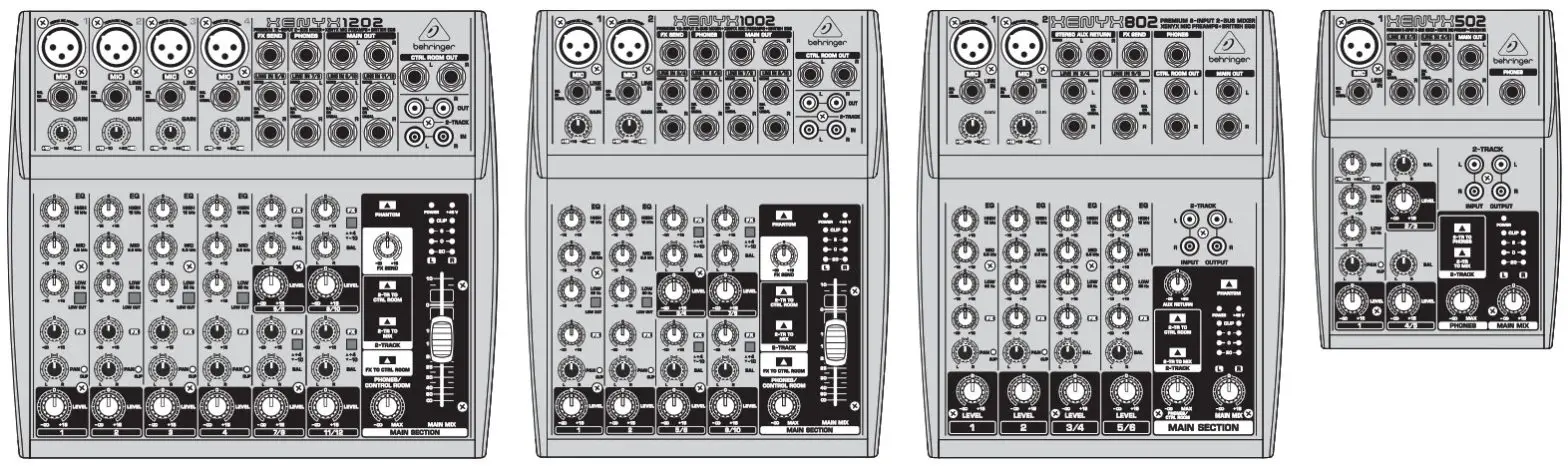 behringer XENYX 1202 Mixer with Effects-- Mixer with Effects