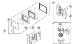 Spectrum EMW-1800AT Heavy Duty-Exploded View 2