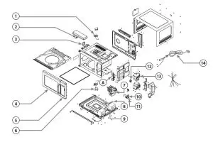 Spectrum EMW-1800AT Heavy Duty-Exploded View