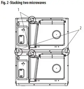 Spectrum EMW-1800AT Heavy Duty-Stacking two microwaves