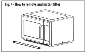 Spectrum EMW-1800AT Heavy Duty-install filter