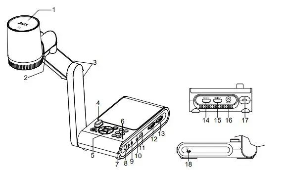 AVer M90UHD Mechanical Arm Visualizers fig3
