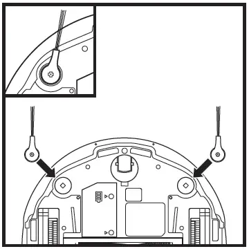 INSTALLING THE SIDE BRUSHES
