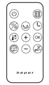 beper RI.064 Digital Fan Heater - REMOT