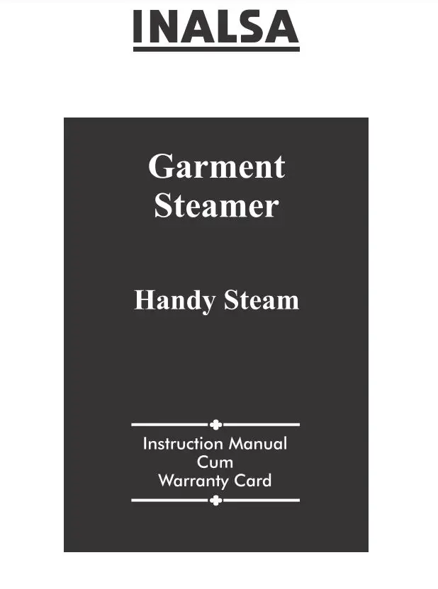 Inalsa Handy Steam Garmet Steamer Main