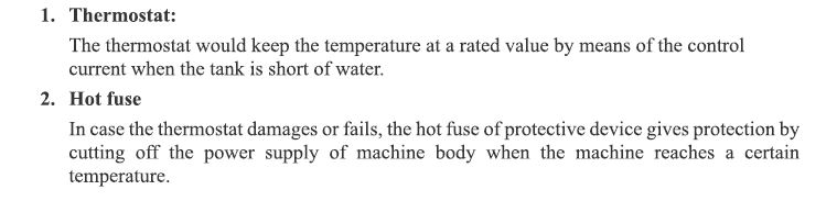 Inalsa Handy Steam Garmet Steamer - Safety Protections