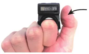 Marson Technology MT581 2D Wireless Ring Scanner - trigger button