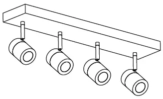 artika TRK4BA 4-Light LED Track light FIG 6