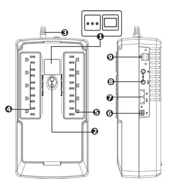 XTREME A60 550VA Standby UPS Series fig 1