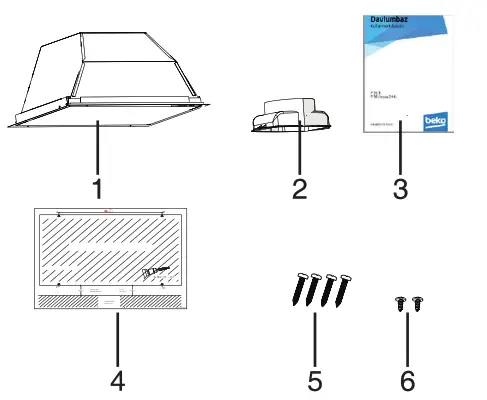 Hood EXAUSTOR - Package Content