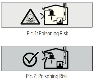 Hood EXAUSTOR - Poisoning Risk