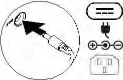 Connect the power adapter or the power cable to your computer and to the display