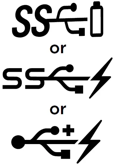 USB 3.0 USB 3.1 with PowerShare