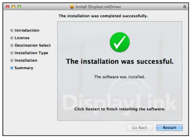 TRIPP LITE U442 DOCK22 B Dual Display Docking Station HDMI Ports (x2) USB Ports (x6) GbE - Click “Restart”