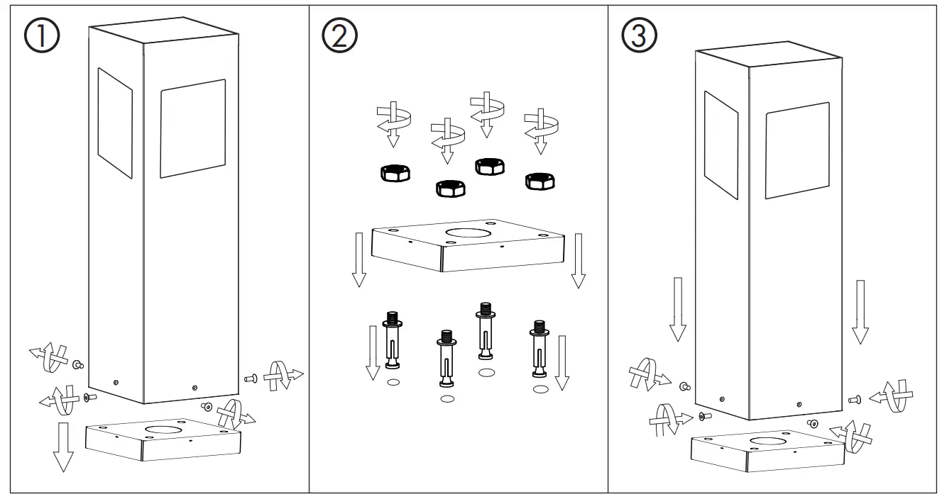 QAZQA 104416 Charlotte Black Solar - fig