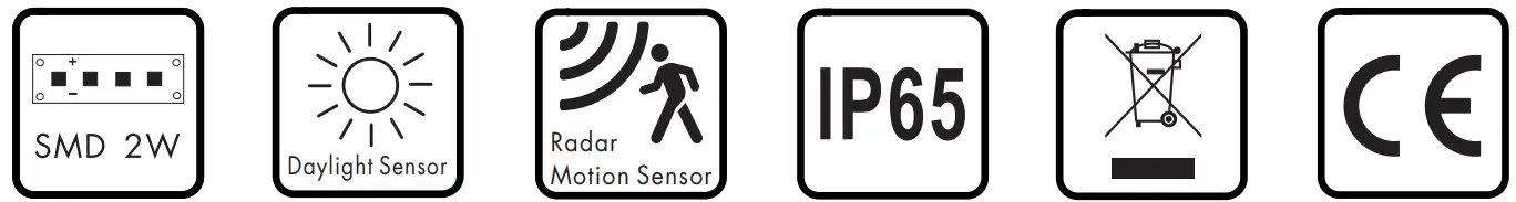 QAZQA 104416 Charlotte Black Solar - icon