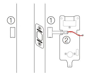 BRAND D1000 JSW Smart Lock and Smart Lock Keypad - door sensor