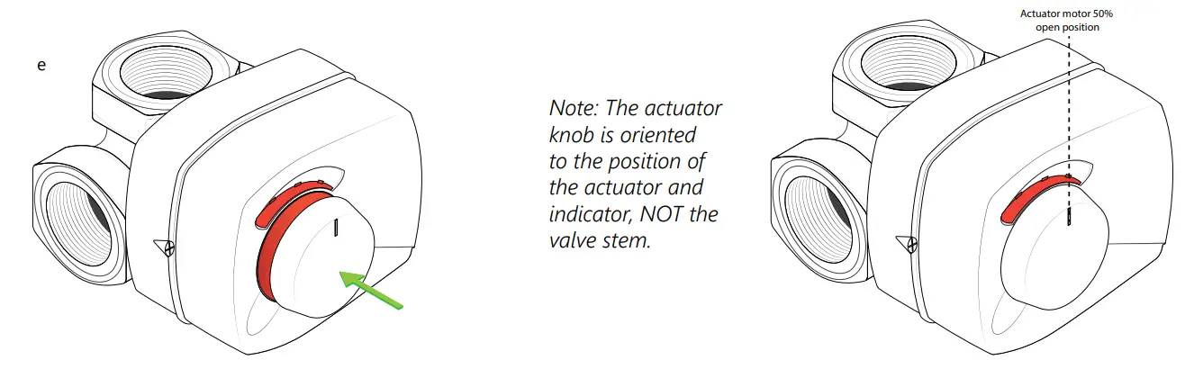 Heat Link VRG131 3 Way Mixing Valve and 58131 Actuator - fig 1