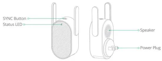 6970312875631 360 Video Doorbell X3 - base station