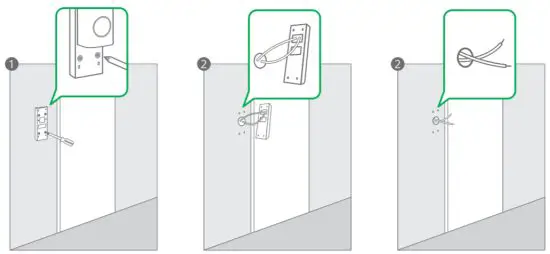 6970312875631 360 Video Doorbell X3 - doorbell button