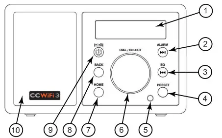 C CRANE CWF3 CCWiFi 3 Internet Radio with Skytune - FRONT