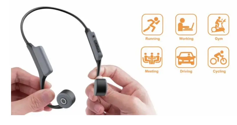 WANFEI WF 05280 Bone Conduction Headphones - button