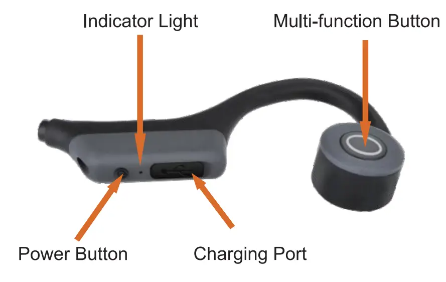 WANFEI WF 05280 Bone Conduction Headphones - structure