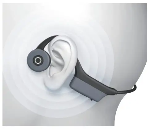WANFEI WF 05280 Bone Conduction Headphones - wear