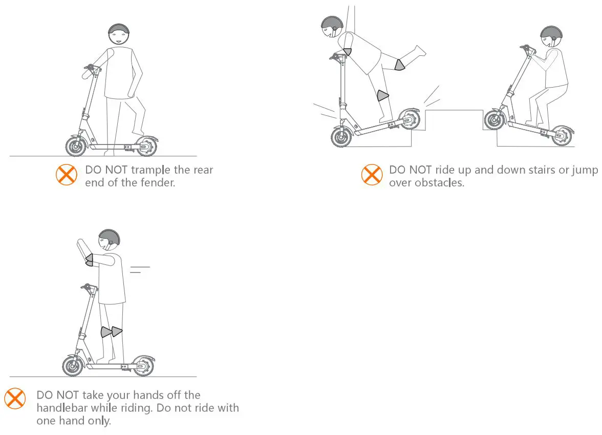GYROOR X8 Electric Scooter User Manual - Please do not do