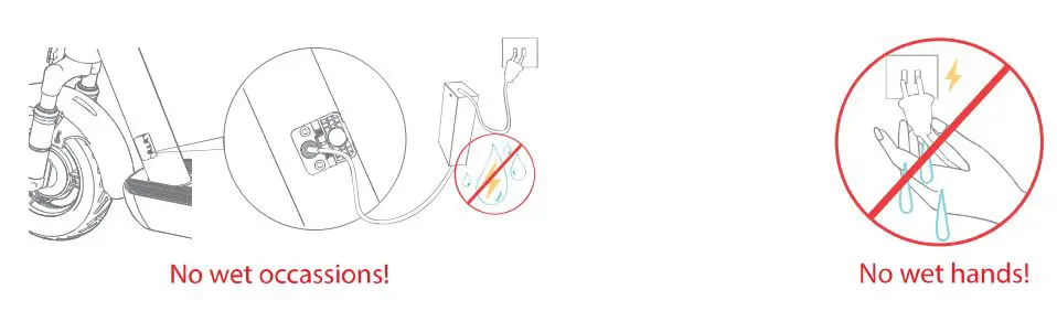GYROOR X8 Electric Scooter User Manual - Safety Tips for Charging
