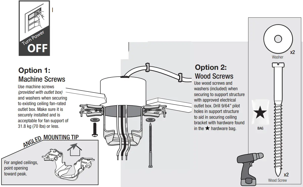 Hunter 59322 Kaplan 64 Inch Ceiling Fan - fig 13