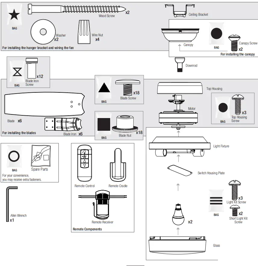 Hunter 59322 Kaplan 64 Inch Ceiling Fan - fig 18