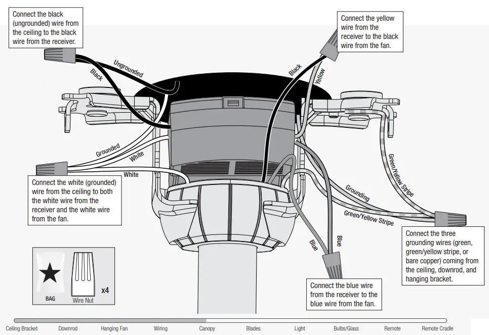 Hunter 59322 Kaplan 64 Inch Ceiling Fan - fig 8