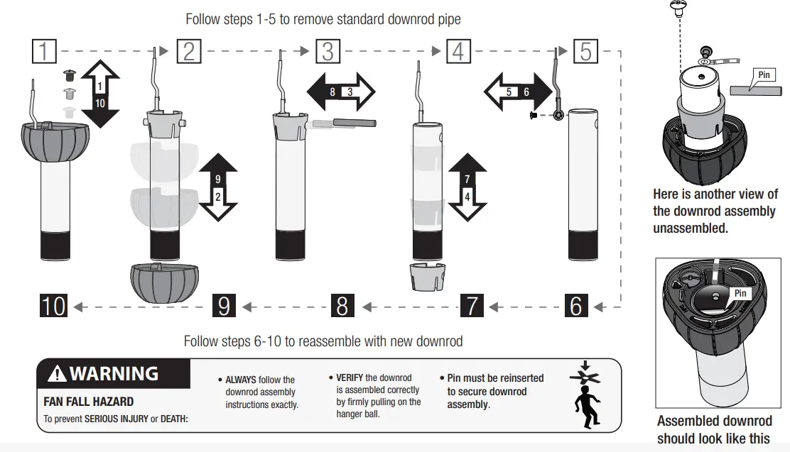 Hunter 59322 Kaplan 64 Inch Ceiling Fan - fig