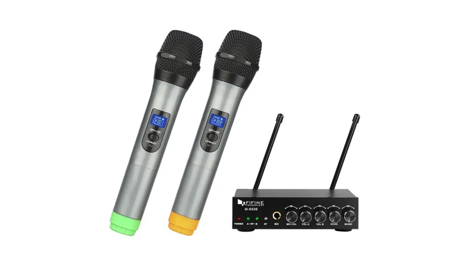 Fifine K036 Uhf Dual Channel Wireless Handheld Microphone User Guide